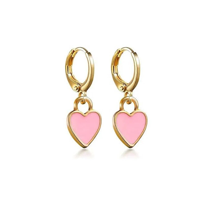 Aretes con Dije de Corazón