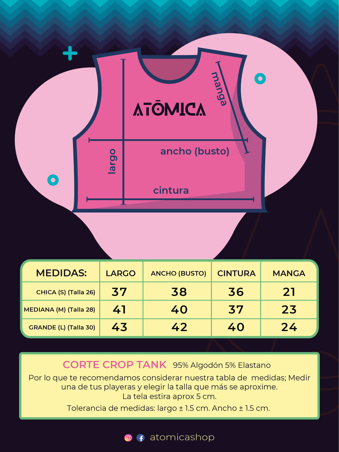 Crop Tank Corazón Margaritas