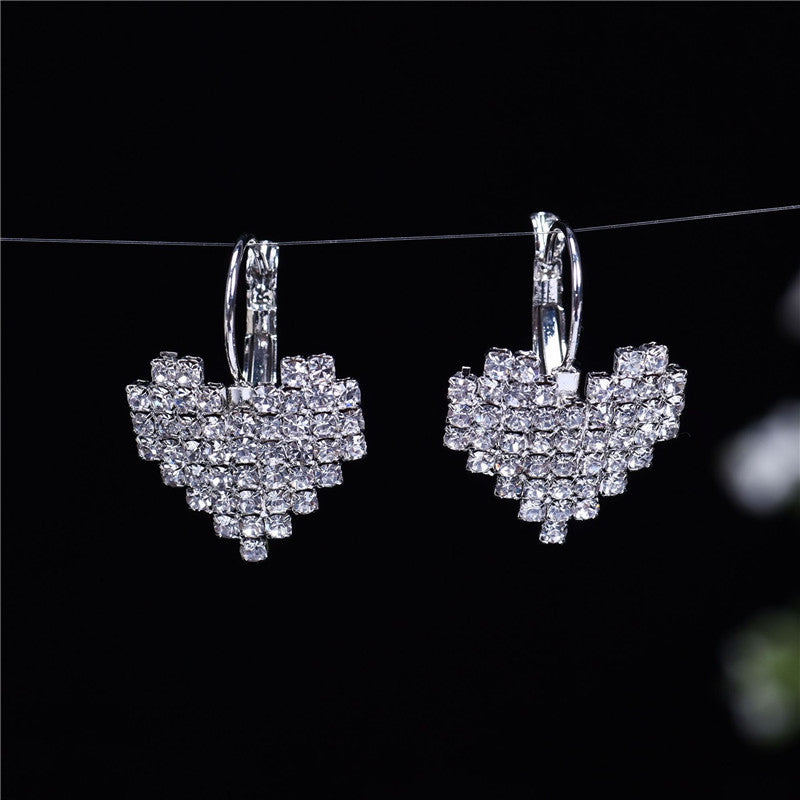 Aretes de Corazón Brilloso