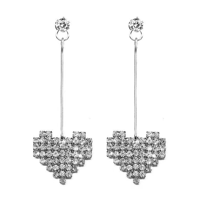 Aretes Colgante De Corazón