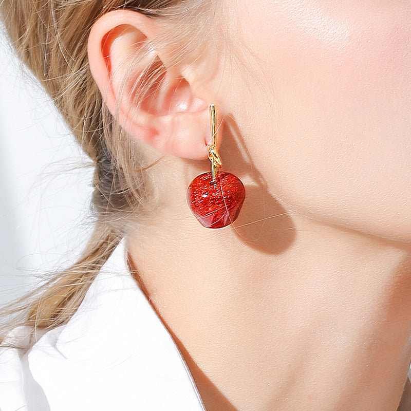Aretes Colgantes de Cereza