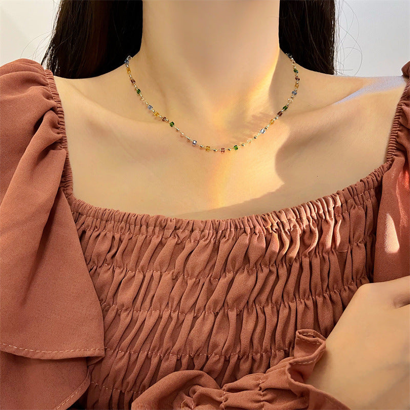 Collar Piedras Colores