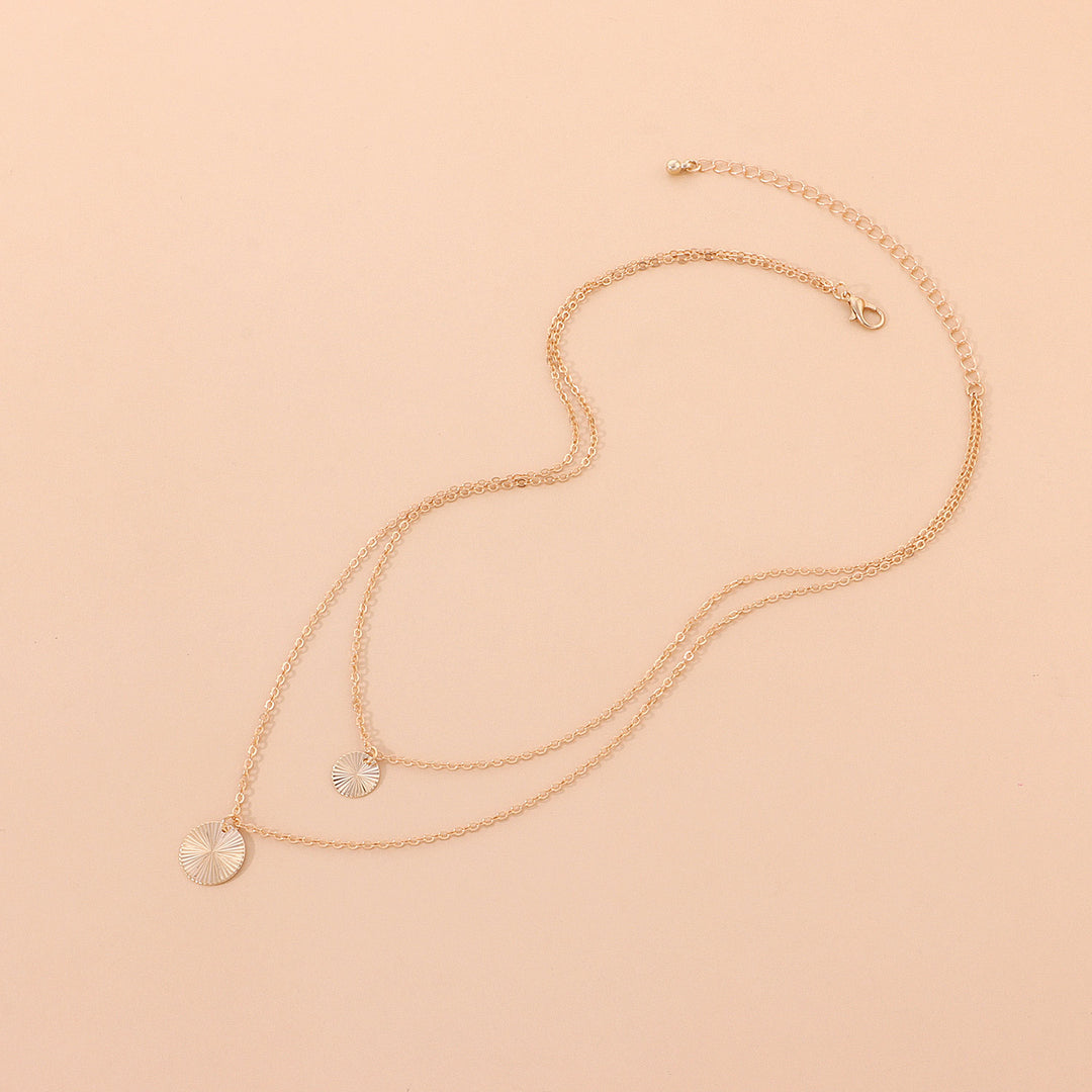 Collar Doble Con Medalla