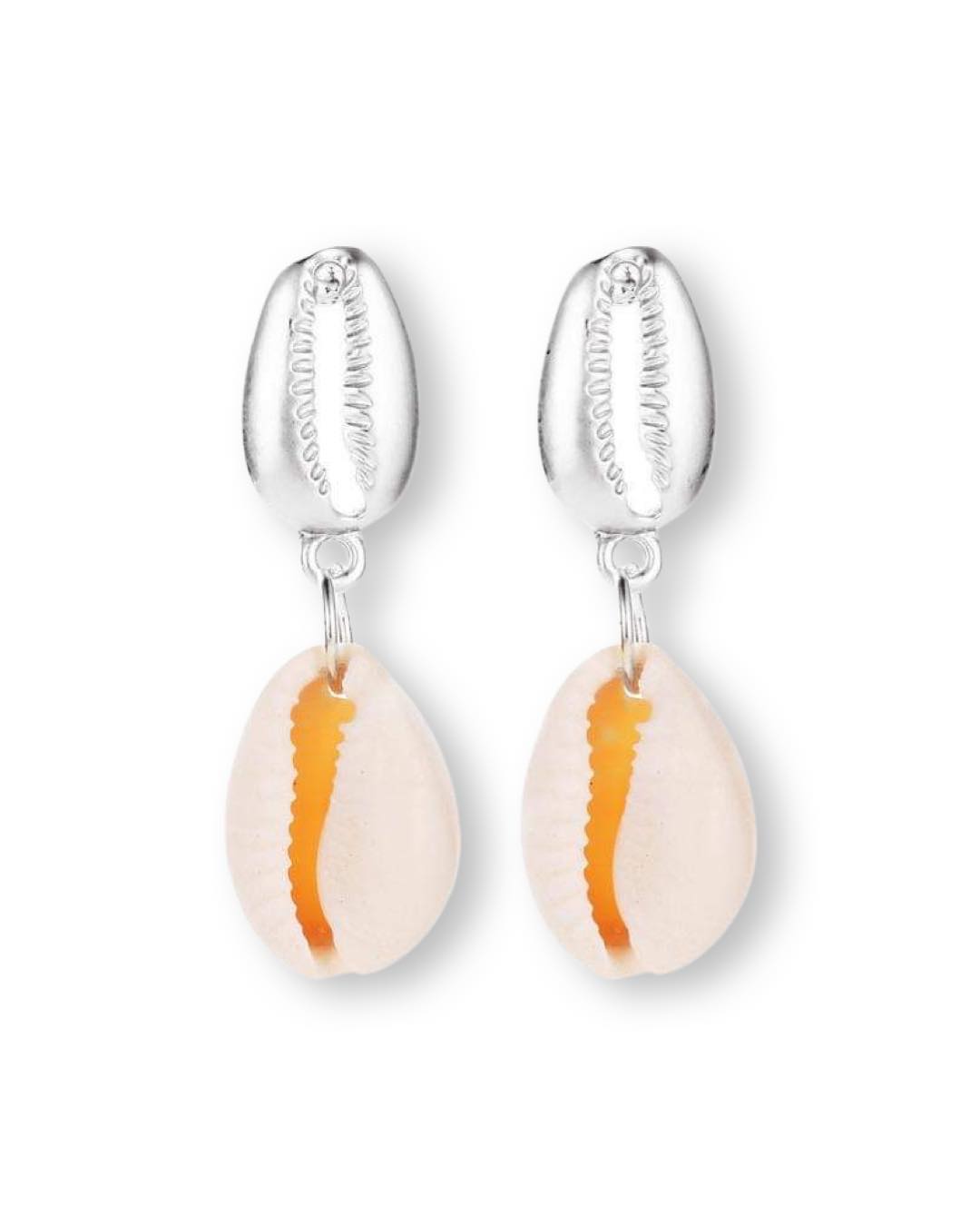 Aretes Colgantes Con Concha