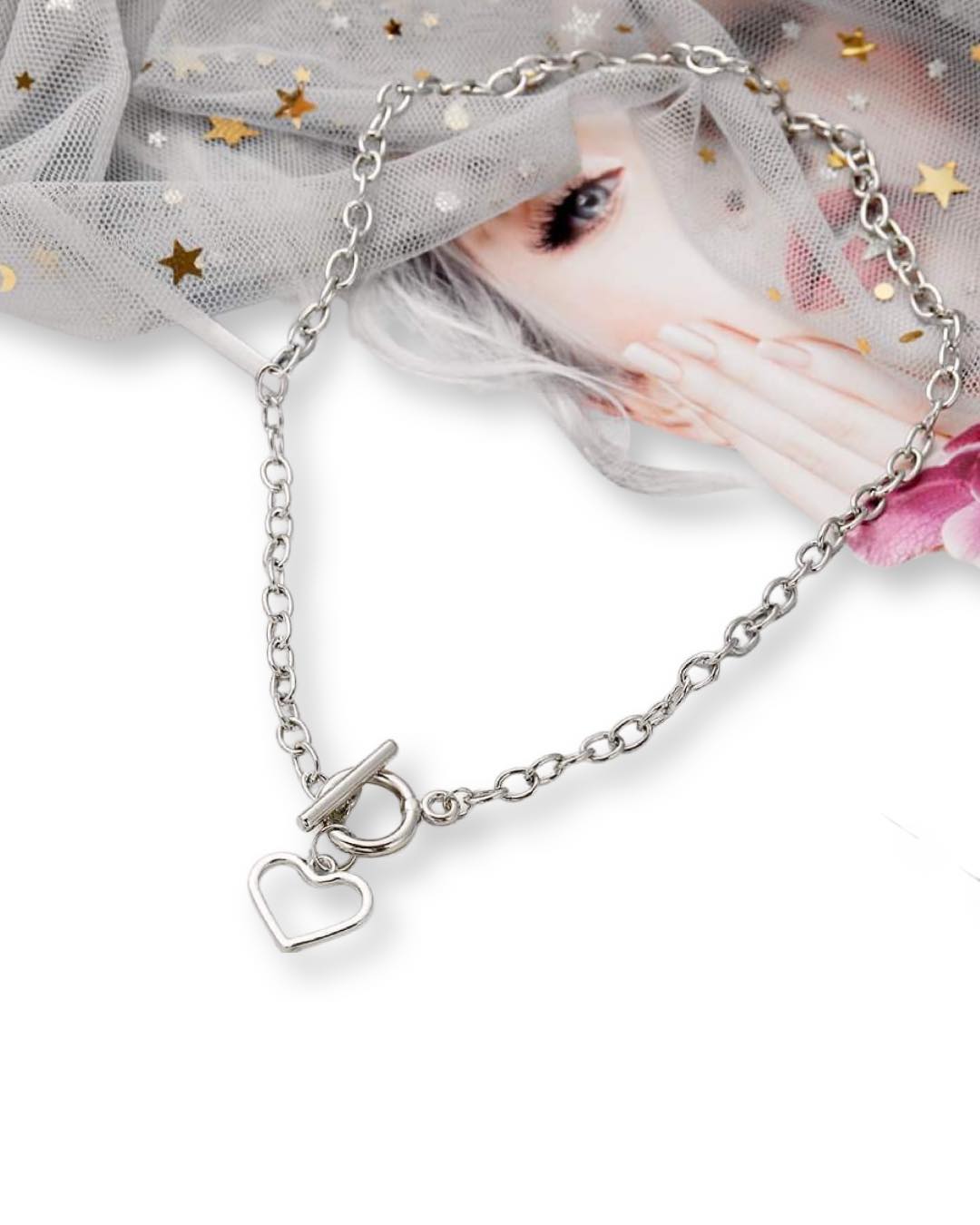 Collar Hebilla De Corazón